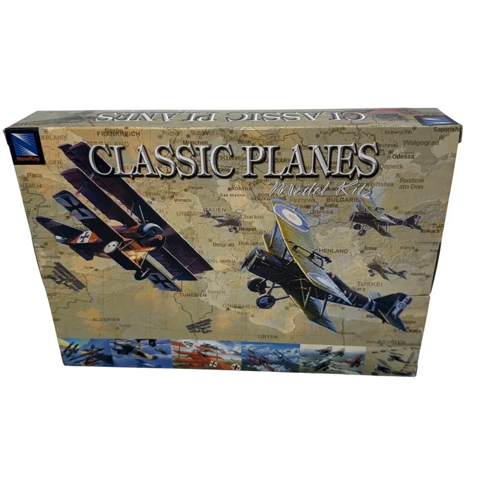 NewRay Classic Planes Fokker D.VII Bi-Plane‎ Airplane Model Kit